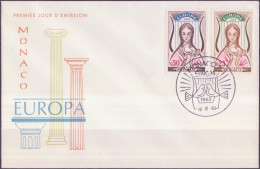 Europa CEPT 1963 Monaco FDC4 Y&T N°618 à 619 - Michel N°742 à 743 - 1963