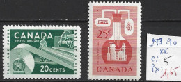 CANADA 289-90 ** Côte 5 € - Neufs