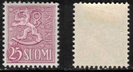 FINLAND FINNLAND FINLANDE  1959  MH(*) MI 502  SC 322 Yv Yt 480 COAT OF ARMS WAPPEN BLASON LION WAPPENLÖWE 25M - Neufs