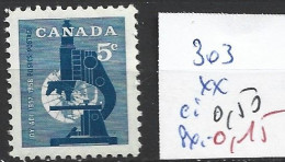 CANADA 303 ** Côte 0.50 € - Ongebruikt