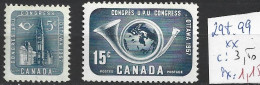 CANADA 298-99 ** Côte 3.50 € - Nuevos