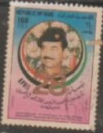 1984 IRAQ STAMP (USED) On The 47th Anniversary Of The Birth Of President Saddam Hussein  /People On Stamps/State Leaders - Iraq