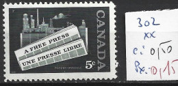 CANADA 302 ** Côte 0.50 € - Neufs