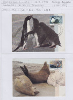 AAT 1992 Wildlife 5v 5 Maxicards (AS179) - Maximumkarten