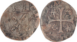 Comtat Venaissin - 1593 - Douzain - Clément VIII - Carpentras - Bas Argent - 17-166 - Vatican