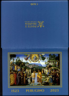 2023 Vaticano, Cartoline Postali Perugino, Serie Completa Con Annullo Ufficiale - Entiers Postaux