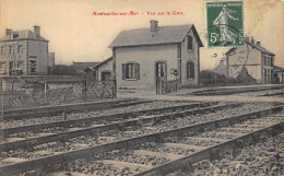 CPA  50 MONTMARTIN SUR MER VUE SUR LA GARE - Montmartin Sur Mer