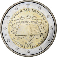 Finlande, 2 Euro, Traité De Rome 50 Ans, 2007, SUP+, Bimétallique - Finnland