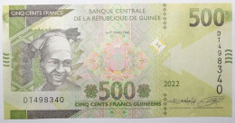 Guinée - 500 Francs Guinéens - 2022 - PICK 52b - NEUF - Guinea