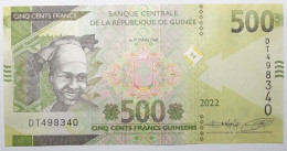 Guinée - 500 Francs Guinéens - 2022 - PICK 52b - NEUF - Guinée