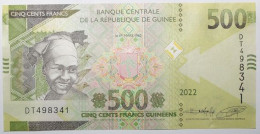 Guinée - 500 Francs Guinéens - 2022 - PICK 52b - NEUF - Guinee