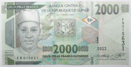 Guinée - 2000 Francs Guinéens - 2022 - PICK 48Ab - NEUF - Guinée