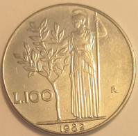 1982 - Italia 100 Lire    ------- - 100 Liras