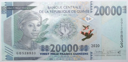 Guinée - 20000 Francs Guinéens - 2020 - PICK 50c - NEUF - Guinée