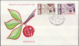 Europa CEPT 1965 Monaco FDC2 1965 Y&T N°675 à 676 - Michel N°810 à 811 - 1965