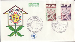 Europa CEPT 1965 Monaco FDC5 1965 Y&T N°675 à 676 - Michel N°810 à 811 - 1965