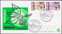 Europa CEPT 1965 Monaco FDC8 1965 Y&T N°675 à 676 - Michel N°810 à 811 - 1965