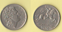 Albania 1 Lek 1930 Mint Wien Zecca Vienna Albanie Shqipëria - Albanië