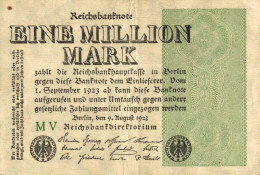 BILLET REICHSANKNOTE EINE MILLION MARK - 1 Million Mark