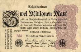 BILLET REICHSANKNOTE ZWEI MILLIONEN MARK - 2 Mio. Mark