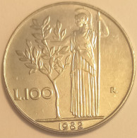 1982 - Italia 100 Lire    ------- - 100 Liras