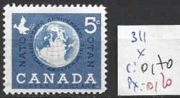 CANADA 311 * Côte 0.70 € - Nuovi