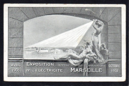 13 MARSEILLE - Exposition De L'Electricité 1908 - Mostra Elettricità E Altre