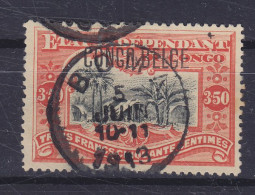 Belgian Congo 1909 Mi. 7 III, 3.50 Fr. Dorf Surchargé Overprint 'CONGO BELGE', Deluxe BOMA 1913 Cancel (2 Scans) - Used Stamps