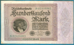 100000 Mark 1.2.1923 Serie S - 100.000 Mark