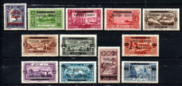 Grand Liban -  1927 - Tb Antérieurs Surch   - N° 84 à 95  - Neufs * - MLH - Neufs