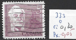 CANADA 333 Oblitéré Côte 0.20 € - Usados