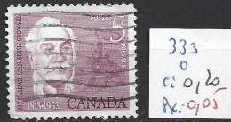 CANADA 333 Oblitéré Côte 0.20 € - Used Stamps