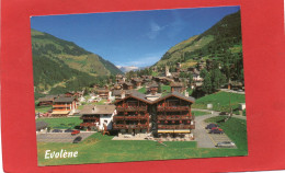 SUISSE----EVOLENE--Val D'Hérens-Le Village Avec Le Glacier Des Diablerets--voir 2 Scans - Evolène