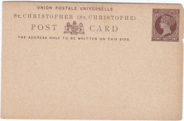 ST CHRISTOPHER ST CHRISTOPHE : Entier Postal Neuf - St.Cristopher-Nevis & Anguilla (...-1980)