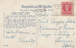 CARTOLINA 1935 CUBA HABANA PIEGA CENTRALE (LX367 - Briefe U. Dokumente