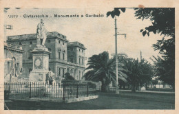 CARTOLINA VIAGGIATA 1935 CIVITAVECHIA MONUMENTO A GARIBALDI (LX288 - Civitavecchia