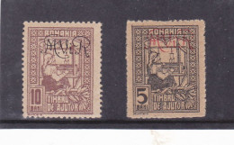 Germany WW1 Occupation In Romania 1917 MViR 5 +10 BANI 2 STAMPS POSTAGE DUE MINT - Ocupaciones