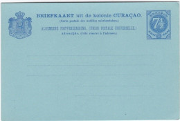 CURACAO :  Entier Postal 7 1/2 Cent Neuf - West Indies