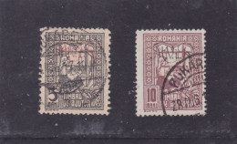 Germany WW1 Occupation In Romania 1917 MViR  2 STAMPS POSTAGE DUE USED - Ocupaciones