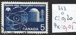 CANADA 373 Oblitéré Côte 0.20 € - Used Stamps