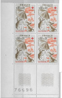 1975 Bloc De 4 Coin Numéroté Croix Rouge   Neuf ** N°1861 - 1960-1969