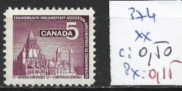 CANADA 374 ** Côte 0.50 € - Unused Stamps