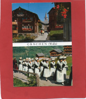 SUISSE---GRÄCHEN, WALLIS----multi-vues---voir 2 Scans - Grächen