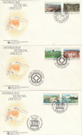 SERIE 3 BUSTE FDC NAZIONI UNITE UNESCO (LY298 - FDC