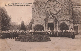 Pluvigner * Les Jeunes Filles Dansant La Ridée ! * N.d. Des Pins * Danse Coiffe Costume Morbihan - Pluvigner