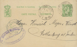 Luxembourg - Luxemburg - Carte Postale  1906  -  Cachet   -  Luxembourg - Postwaardestukken