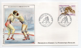 -  FDC CHAMPIONNATS DU MONDE DE LUTTE - CLERMONT FERRAND 21.8.1987 - - Wrestling