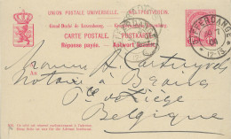 Luxembourg - Luxemburg - Carte Postale  1904  -  Cachet   -  Differdange - Postwaardestukken