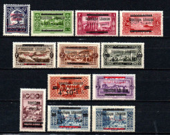 Grand Liban -  1928 - Tb Antérieurs Surch   - N° 98 à 110 Sauf 107 (avec 102)  - Neufs * - MLH - Neufs