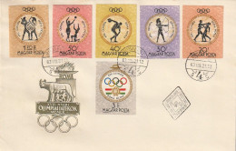 FDC GIOCHI OLIMPICI 1960 UNGHERIA (OG384 - Verano 1960: Roma